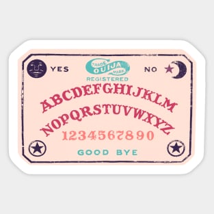 Ouija board Sticker